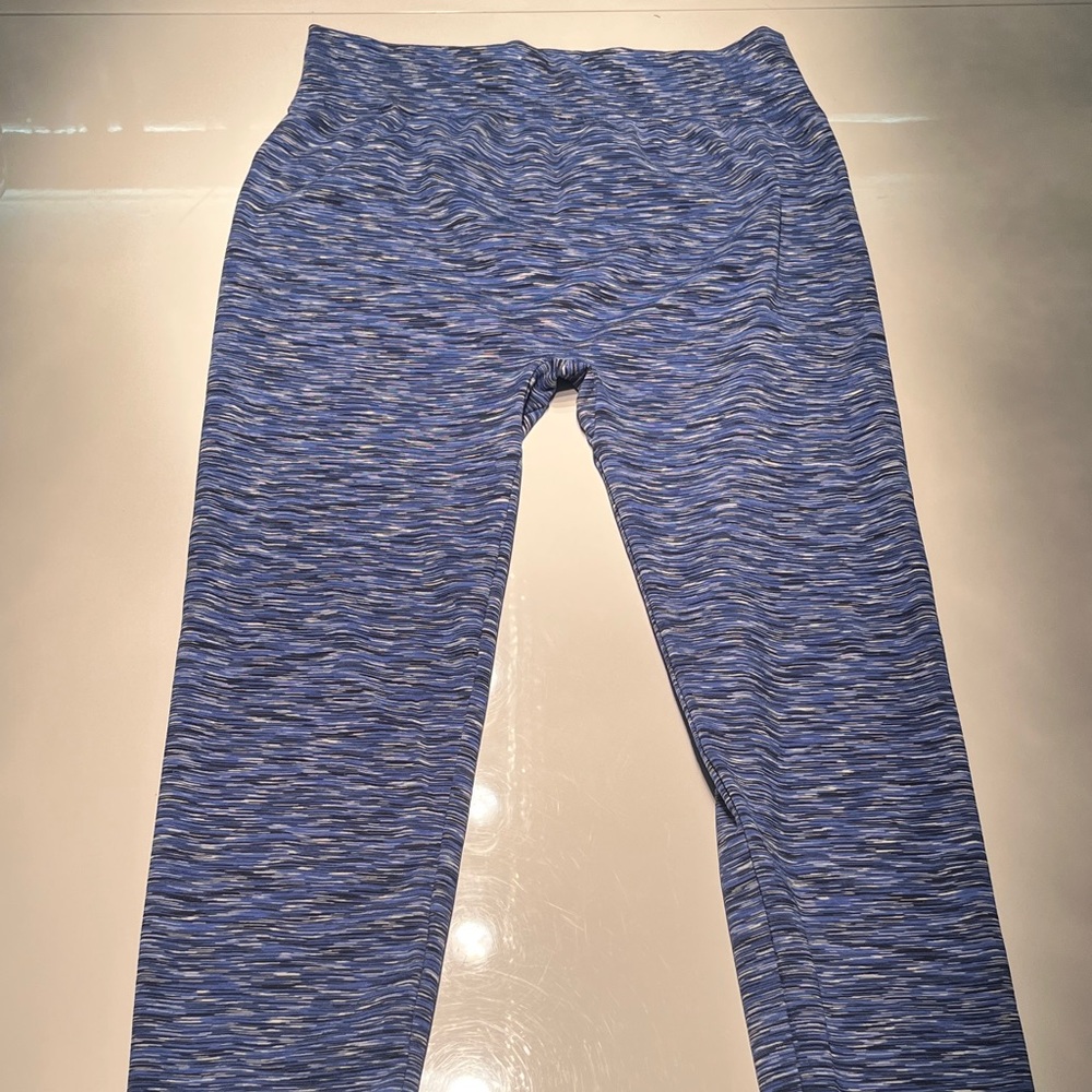 Blue Patterned Leggings